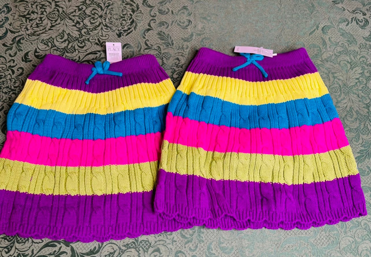 NWT TWINS 4T 4 Rainbow BIRTHDAY skirt