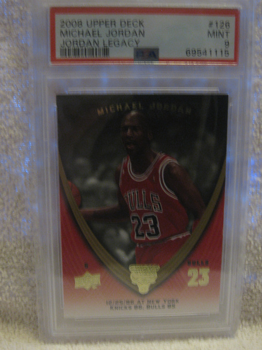 MICHAEL JORDAN 2008-09 Upper Deck Michael Jordan Legacy #126 PSA 9 Mint