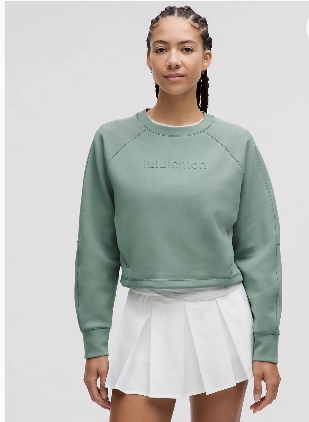 NWT Lululemon Smooth Spacer Cropped Pullover Graphic Top - Size 6