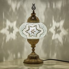 Turkish Moroccan handmade mosaic accent lamp