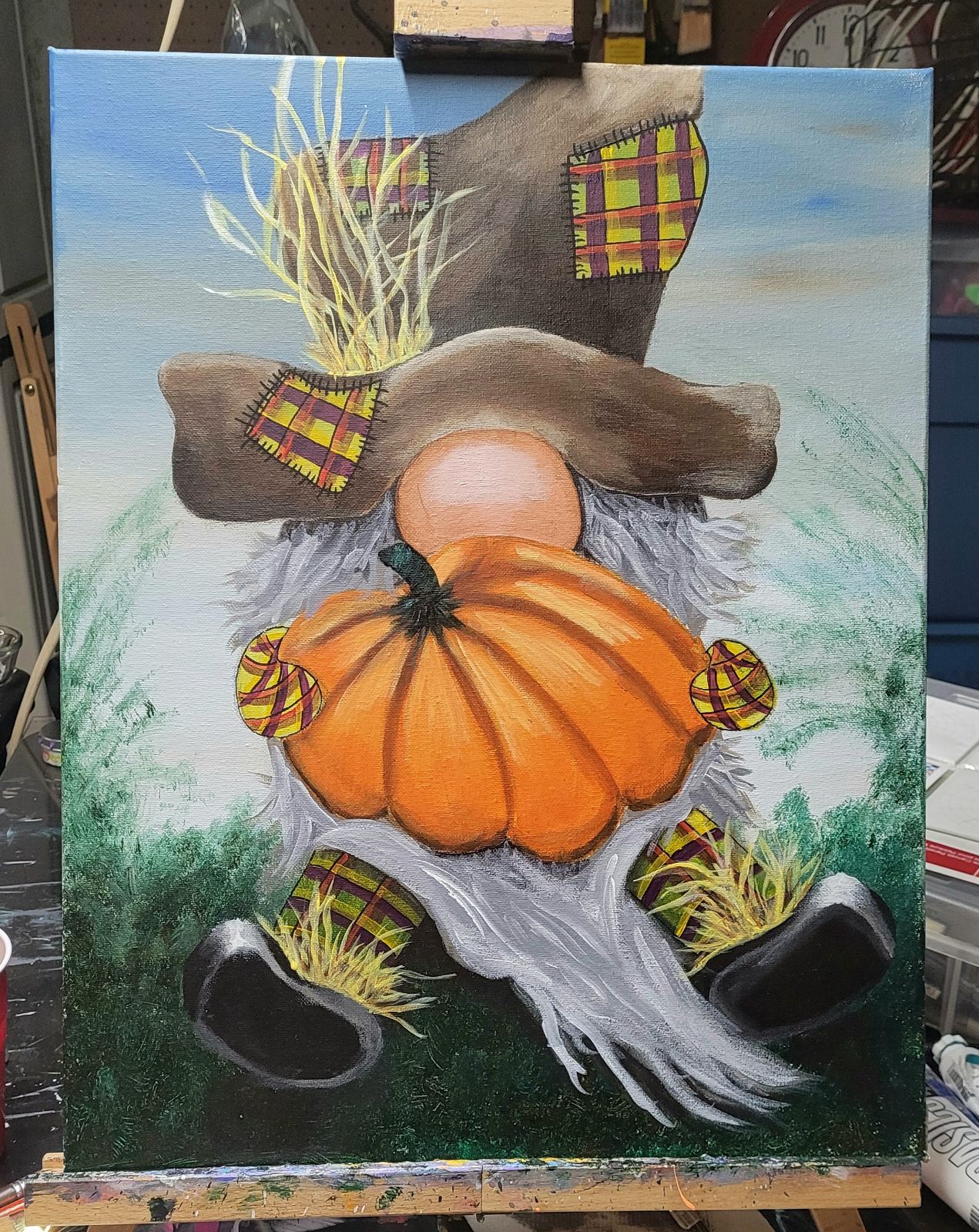 Gnome fall painting