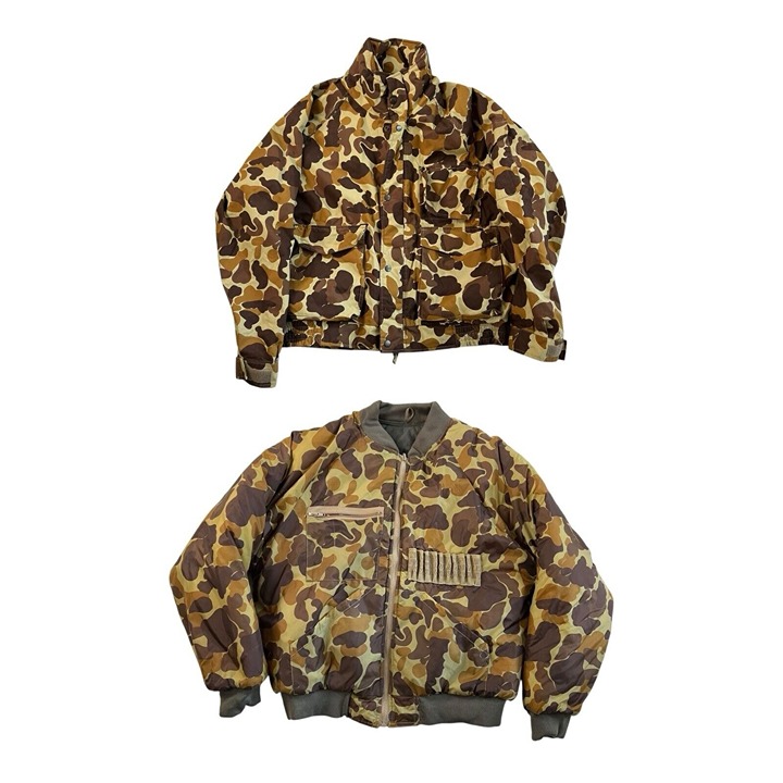 Gamehide Jacket Size L Brown Duck Camo Insulated Hunting Coat Removable Liner