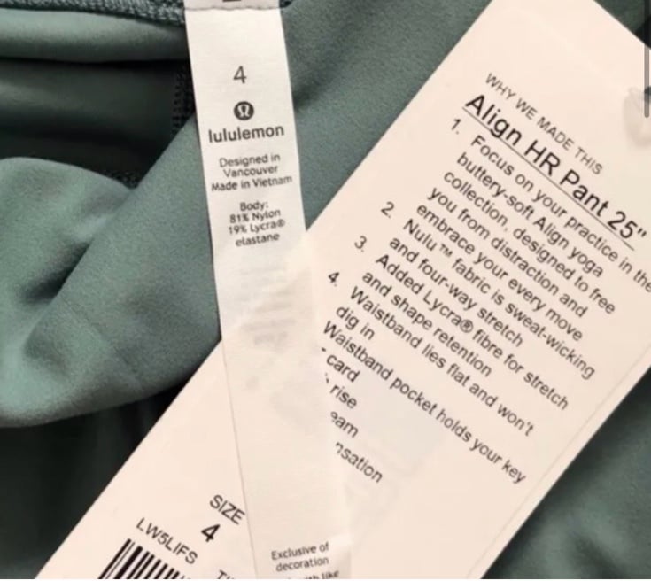 Lululemon Align Leggings 25”, Size: 4, Tidewater Teal
