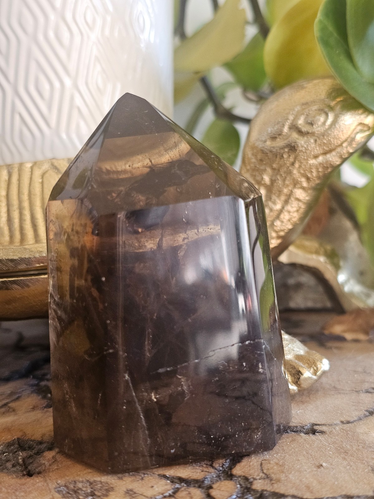 Super Smoky Quartz Crystal Tower Obelisk Metaphysical