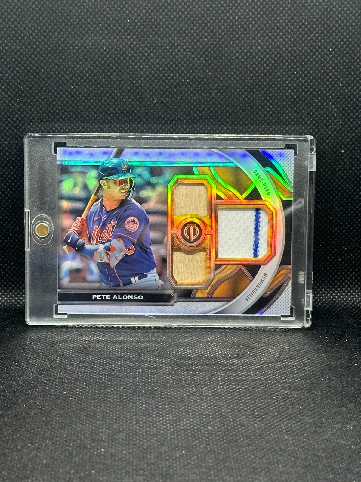 2023 Topps Tribute #TR-PA Pete Alonso Tribute Triple Relics #/199