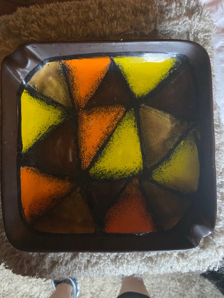 mid century modern ashtray.