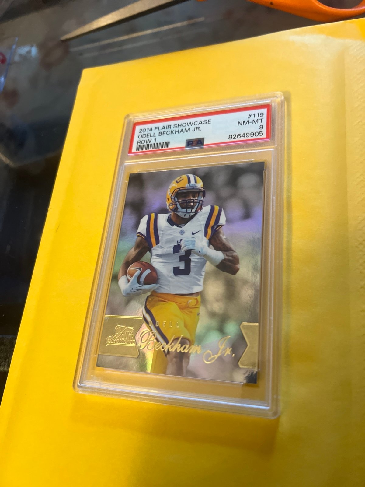 Odell Beckham Row 1 PSA 8