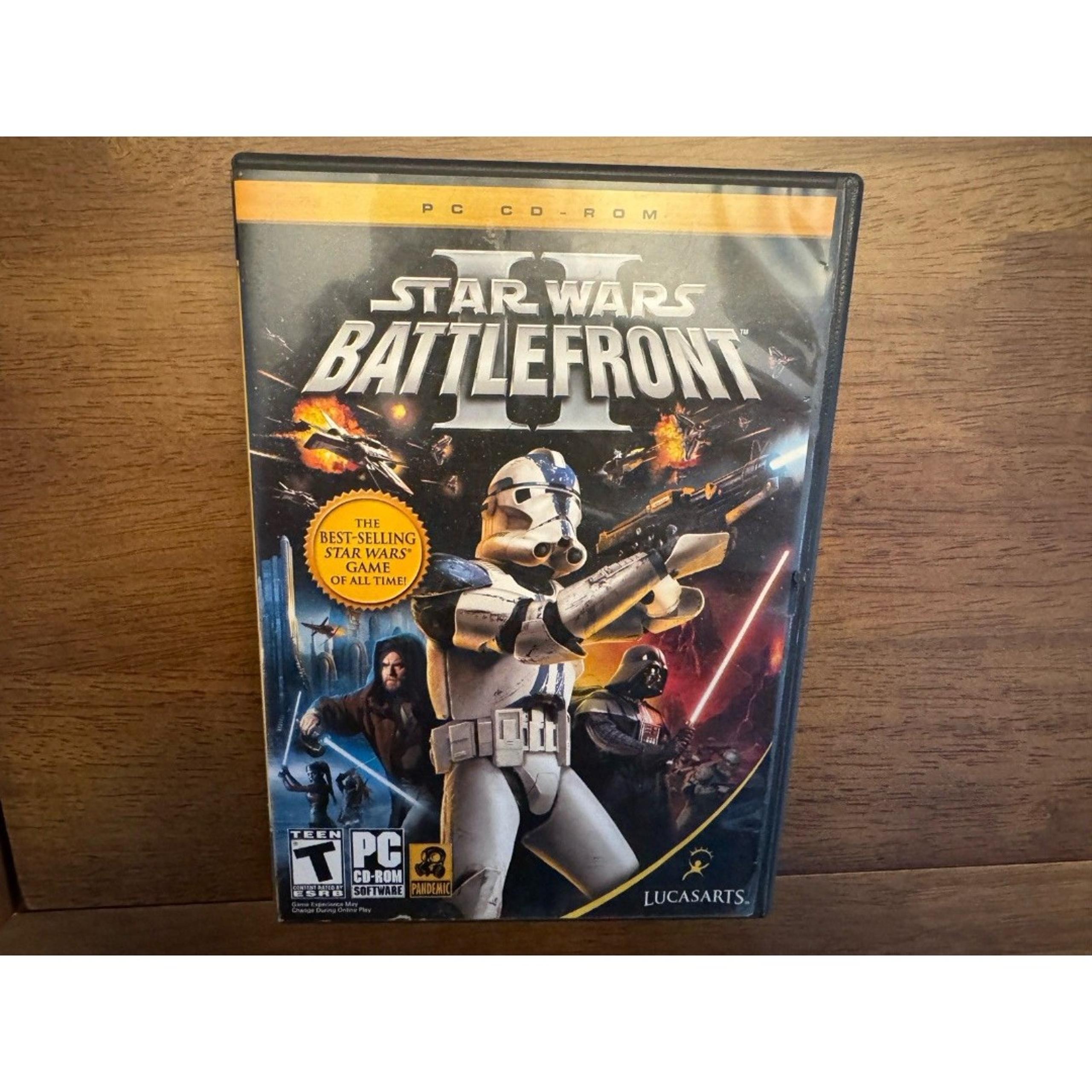 Battlefront 2 - PC Game, CD ROM 5 Discs Lucasarts No Manual With Key - Star Wars
