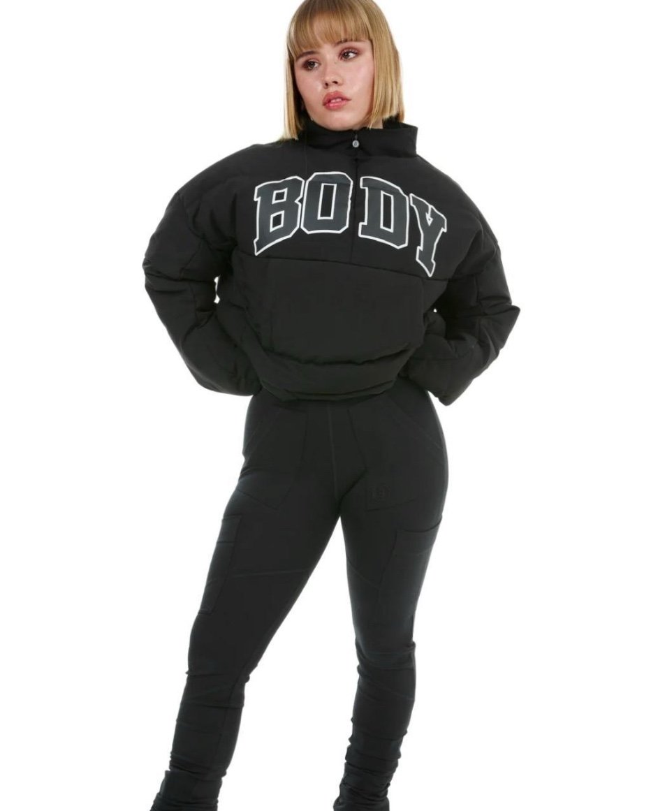 New Body by Raven Tracy Camp Puffer Jacket XL | Women’s Black Quilted