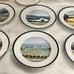 Williams-Sonoma SONOMA COUNTY Porcelain Plate Set of 6 rare beautiful bundle HTF