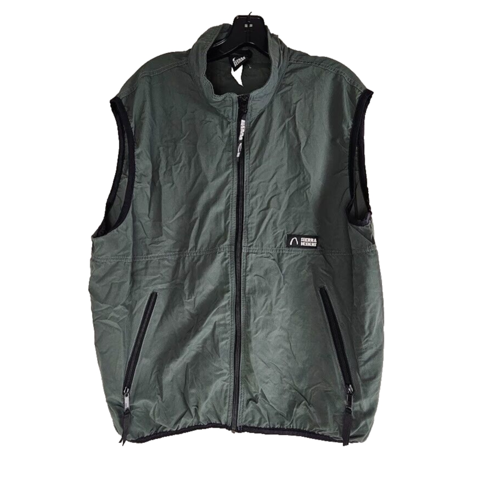 Sierra Designs Mens Hiking Climbing Trekking Vest Size XL Mesh Vented Back Green