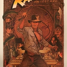 RAIDERS OF THE LOST ARK Signed Movie Poster