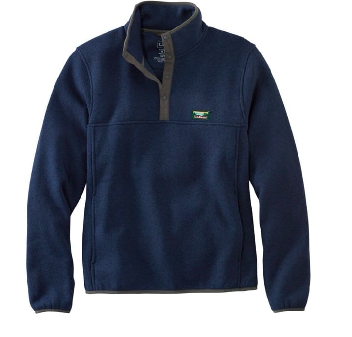 Men’s L.L. Bean sweater fleece pullover size Meduim