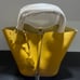 Genuine leather soft bucket bag for women,fashion lock design handbags
