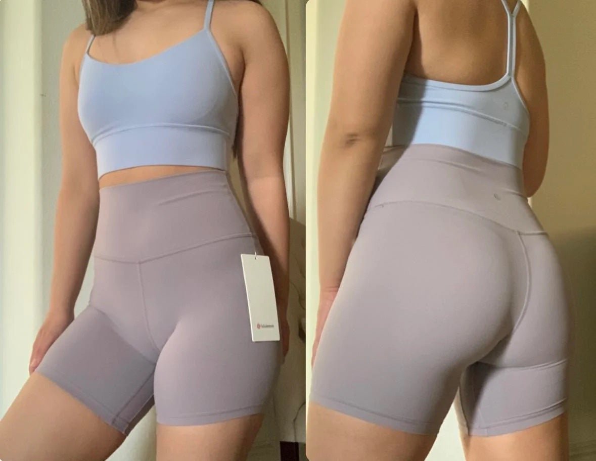 Lululemon Flow Y Bra Blue Linen Size 10