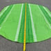 Vintage 60s 70s MCM Green Avocado Olive Vinyl Felt Back Oblong Table Cloth 59x52