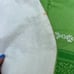 Vintage 60s 70s MCM Green Avocado Olive Vinyl Felt Back Oblong Table Cloth 59x52