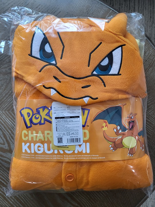 (USA) Charizard Kigurumi Onesie Pajama Costume Regular (Pokemon, Nintendo) New