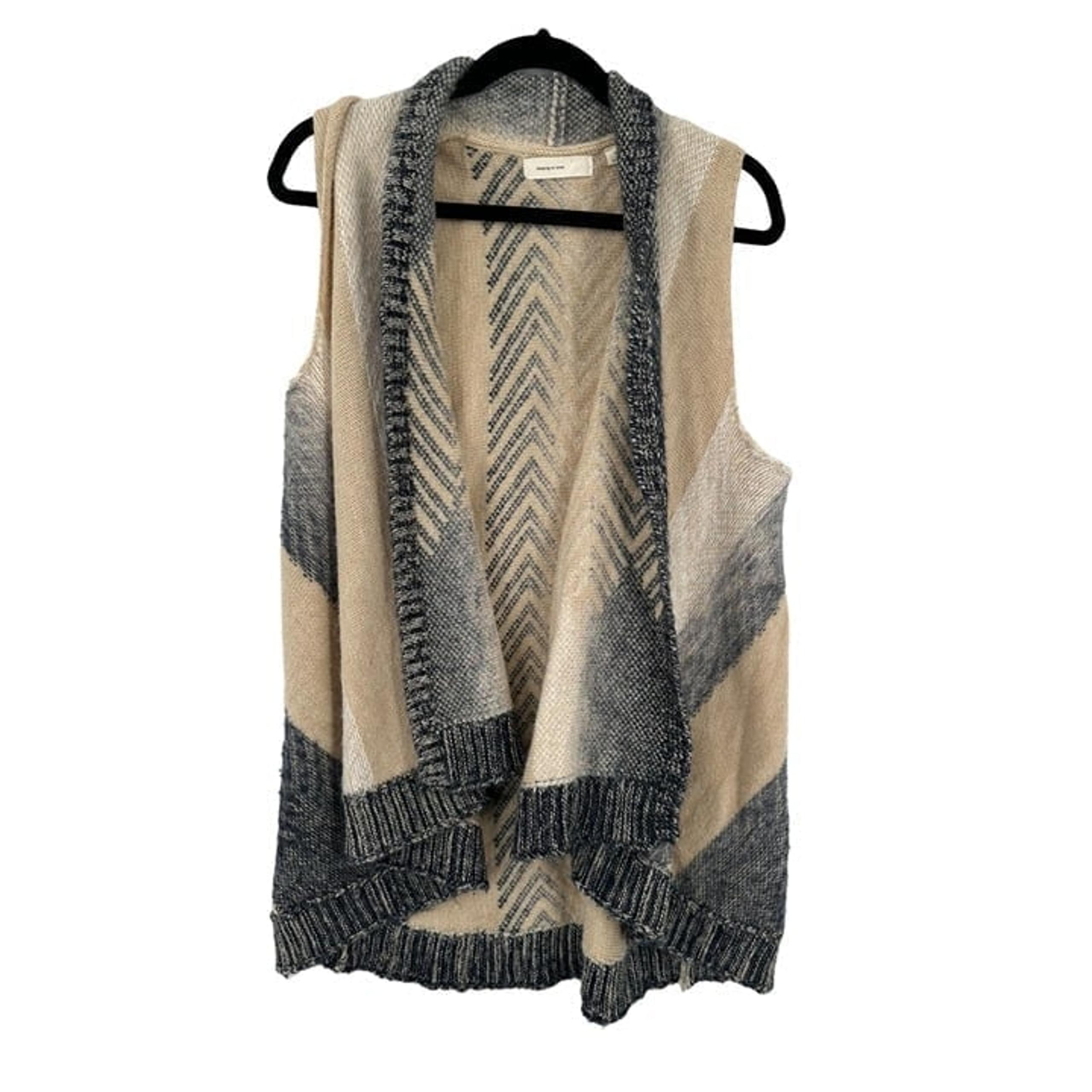 Sleeping on Snow open Cardigan Sweater Womens XS Soft Neutrals Anthropologie