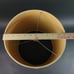 Textured Fabric Barrel Lamp Shade 12.25 Tall Tan Yellow Gold Fringed Trim