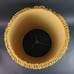 Textured Fabric Barrel Lamp Shade 12.25 Tall Tan Yellow Gold Fringed Trim