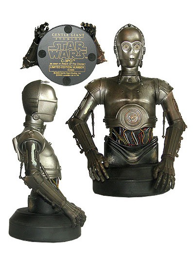 Gentle Giant Star Wars C-3PO Attack of Clones Collectable Mini Bust LE# 66/2500