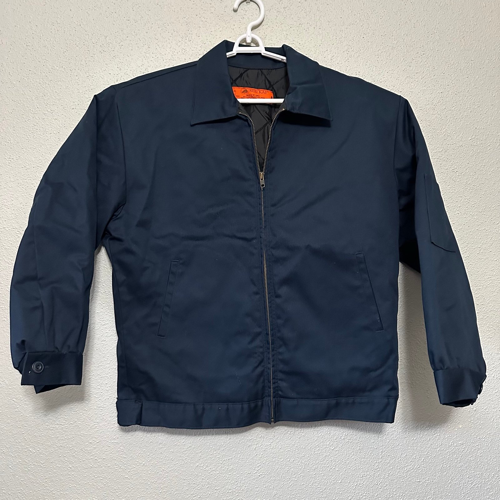 Red Kap Vtg 90s Jacket Work Quilt Lined Mechanic Workwear Blue Men’s - Medium