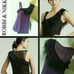 DESIGNER FEATHER BLOUSE SILK ONE SHOULDER CAMI SMALL WOMENS SMALL