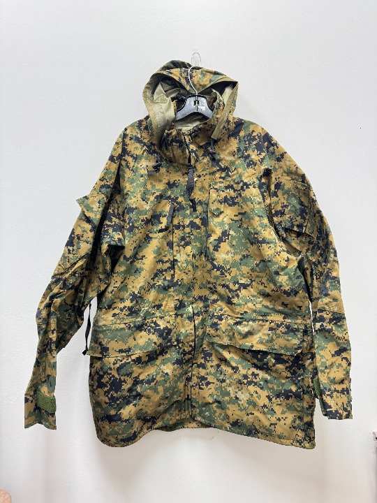 New Genuine Usmc Apecs Gore Tex Digital Marpat Cold Weather Parka - X-Large Long