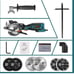 TACKLIFE Power Tools: Mini Circular Saw TCS115A (blue) - Sealed