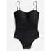 J. Crew Ruched sweetheart one-piece Black Sz 22 NEW