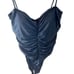 J. Crew Ruched sweetheart one-piece Black Sz 22 NEW