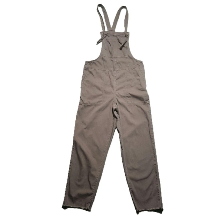 Aerie Womens Brown Tie Strap Adjustable Multiple Pockets Pants Overalls Size XS