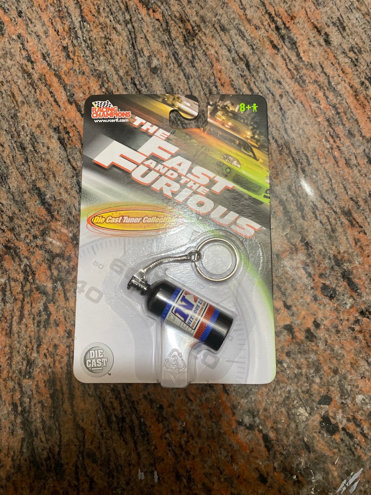 The fast and the furious nitrous express bottle keychain