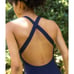 Andie Swim the Tulum Eco Nylon One Piece in Navy L NWT