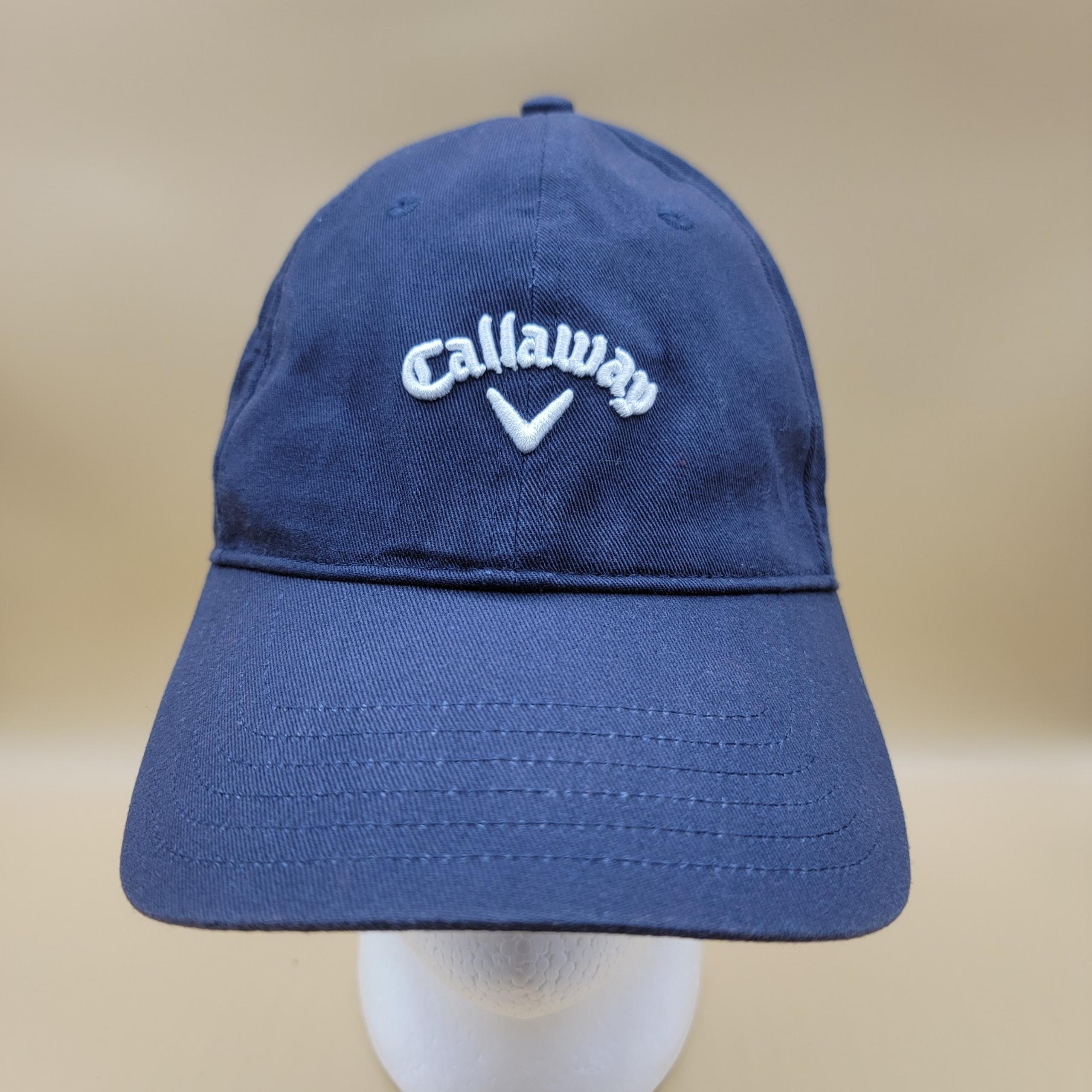 Callaway Golf Men's 100% Cotton Hat Cap Strap Back Adjustable Blue White Dad Hat