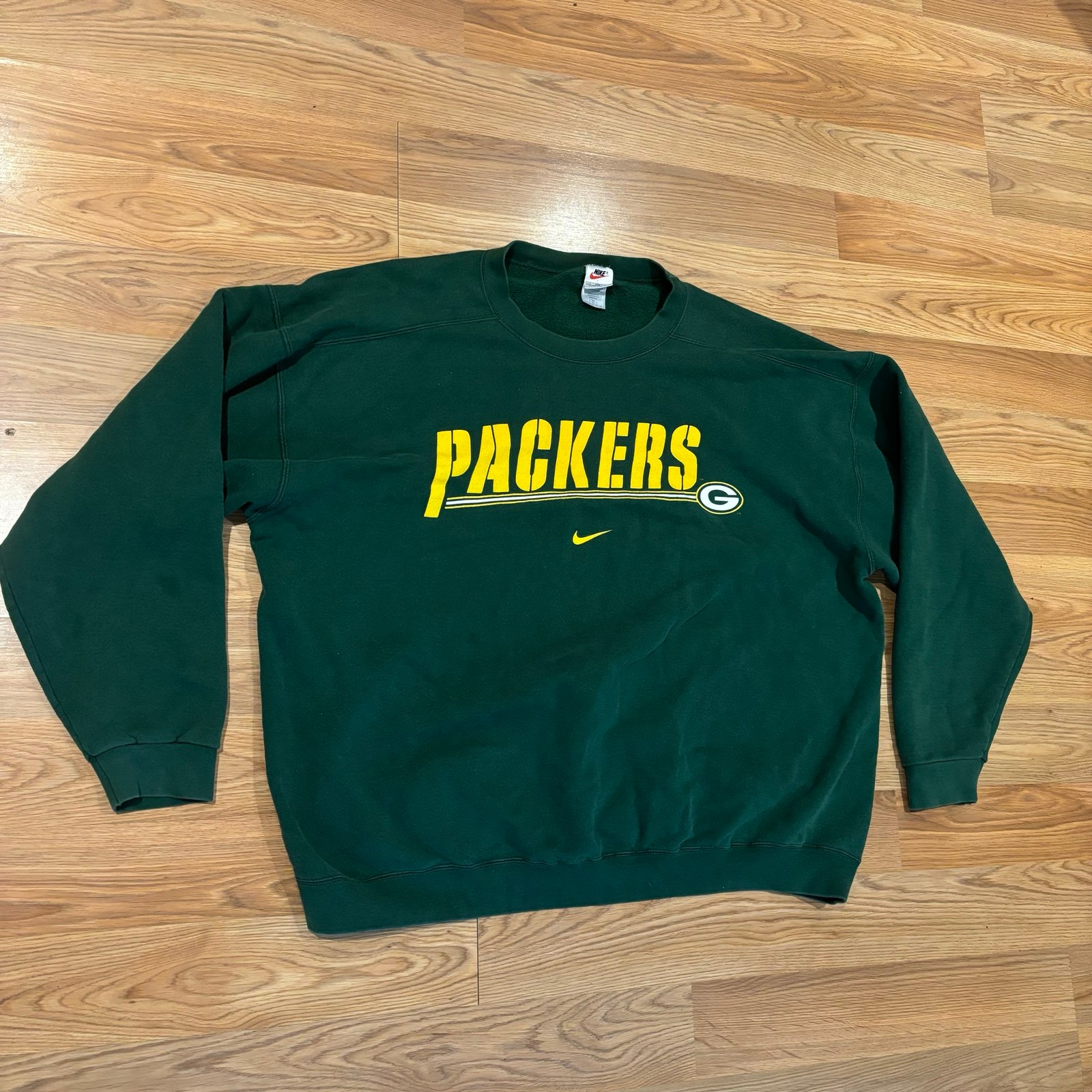 Vintage Nike Pro Line Green Bay Packers NFL Sweatshirt Made in USA Size XXL RARE