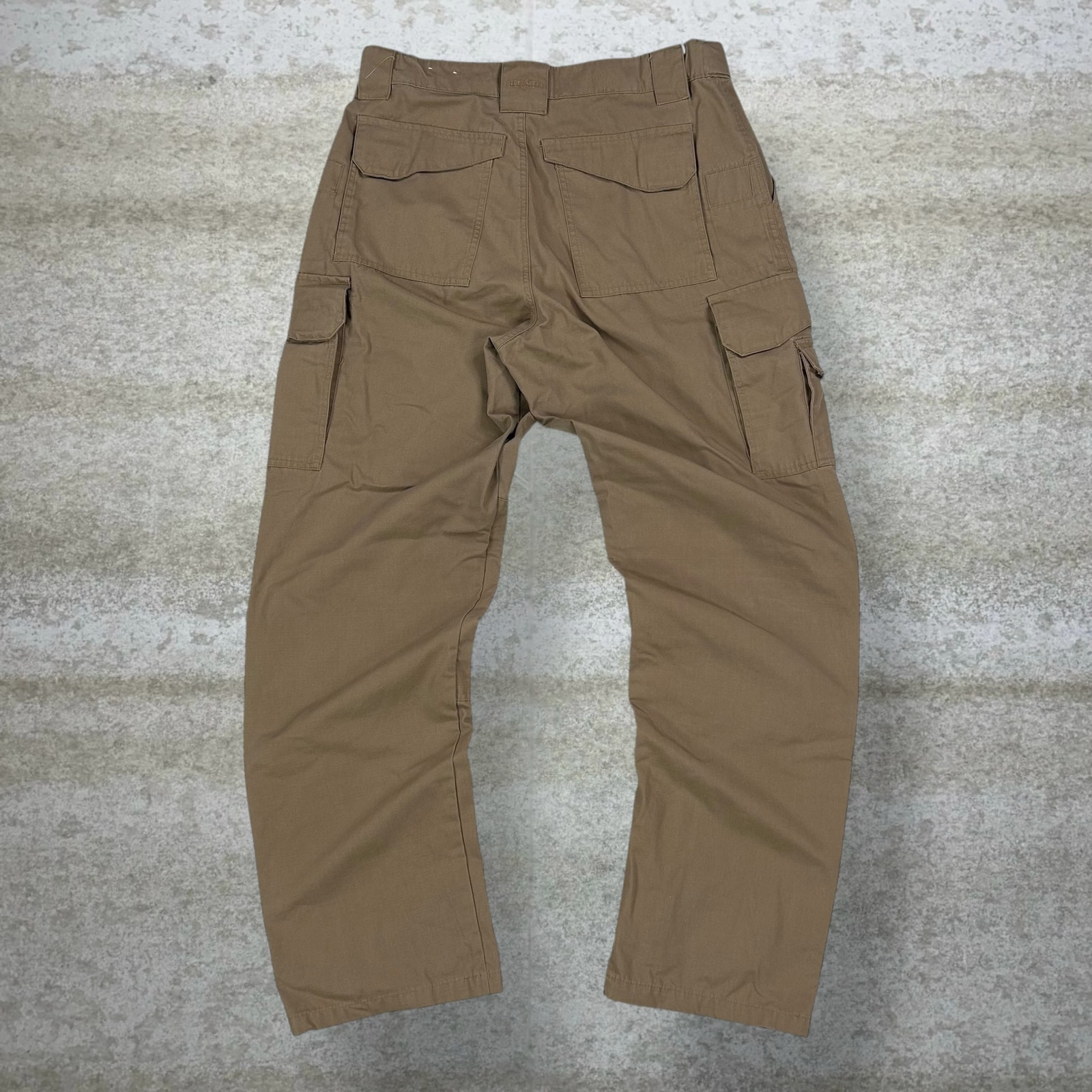 Vintage Tru Spec Tactical Pants Double Knees Tan Baggy Wide Leg Fit Cargos 90s