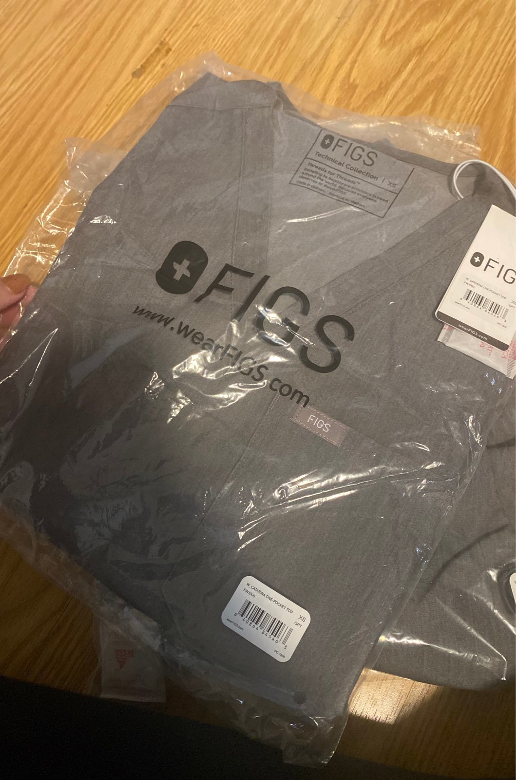 Figs XS graphite scrub set