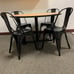 NEW! Set of 4 Metal Chair Indoor/Outdoor Chairs