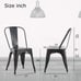 NEW! Set of 4 Metal Chair Indoor/Outdoor Chairs