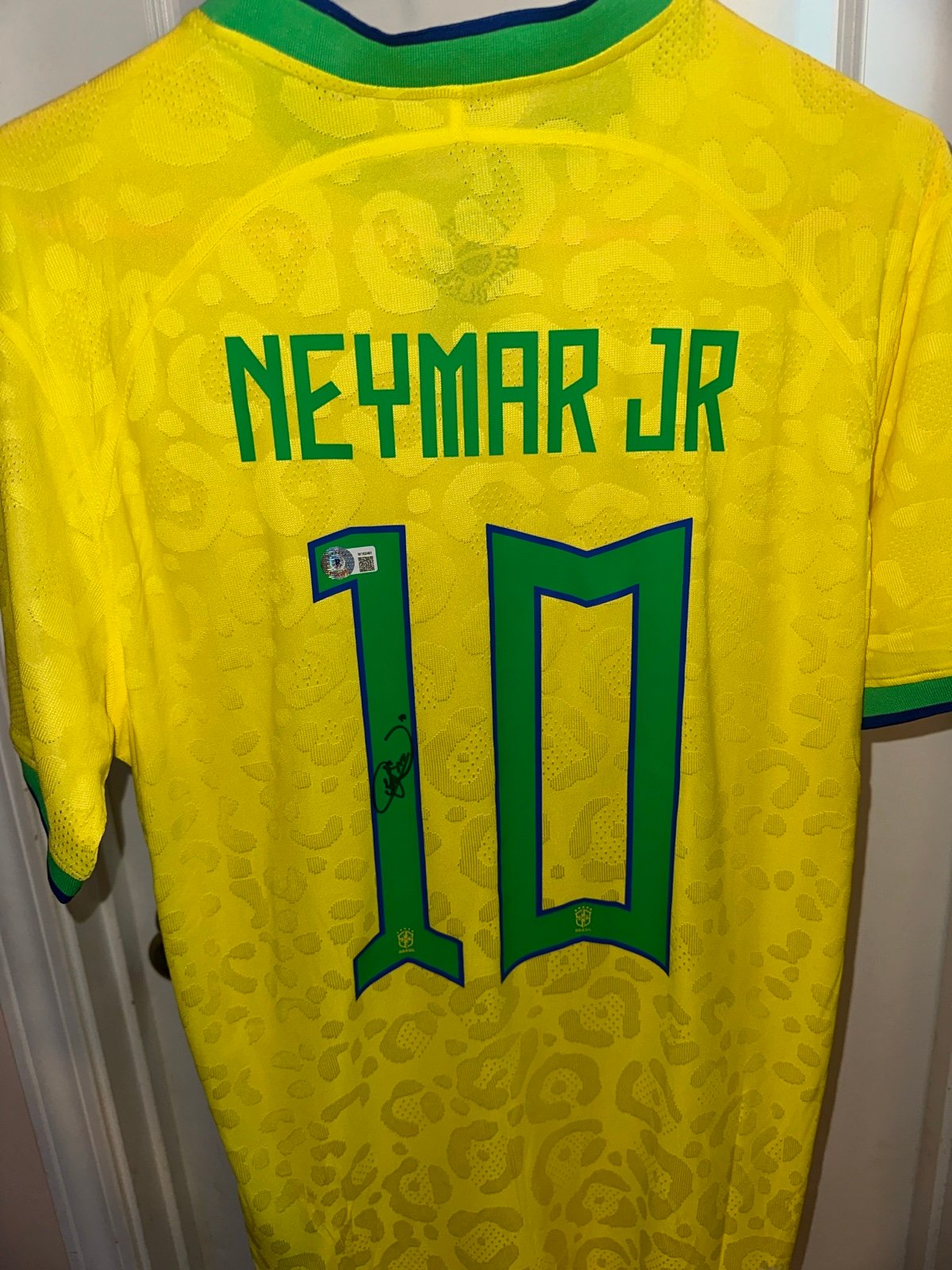 Neymar Jr Signed Autographed Jersey Brazil #10