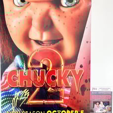 Jennifer Tilly & Liv Morgan Signed Chucky 2 11x17 Poster Autograph WWE JSA COA