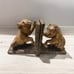 SET Vintage Black Forest WOOD HAND CARVED BEAR 2 BOOKEND s FIGURINE ART DECO