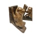 SET Vintage Black Forest WOOD HAND CARVED BEAR 2 BOOKEND s FIGURINE ART DECO