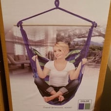New Indoor/Outdoor Rope Hammock Chair