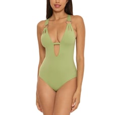 NWT! BECCA by Rebecca Virtue Color Code One Piece, Size Small, Sage