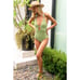 NWT! BECCA by Rebecca Virtue Color Code One Piece, Size Small, Sage