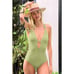 NWT! BECCA by Rebecca Virtue Color Code One Piece, Size Small, Sage