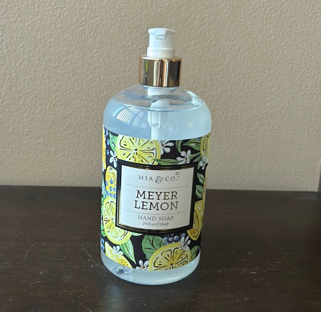 2 Mia & Co Meyer Lemon Hand Soap New 24 Fl Oz